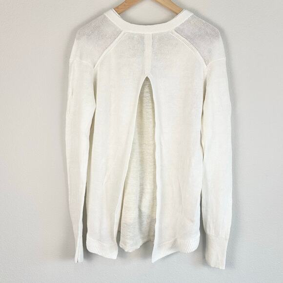 Brochu Walker Women's Layered Linen Cardigan Sweater Large - Picture 2 of 5